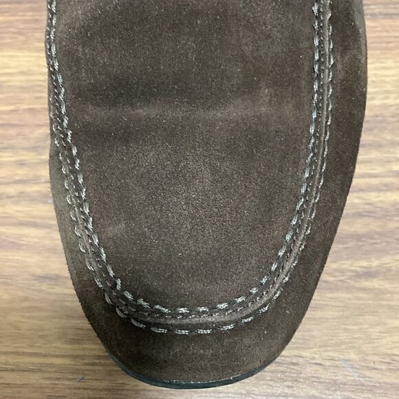 Bruno Magli Encino Casual Vamp Brown Suede Mens Loafers. Size 8 M. - Picture 3 of 8